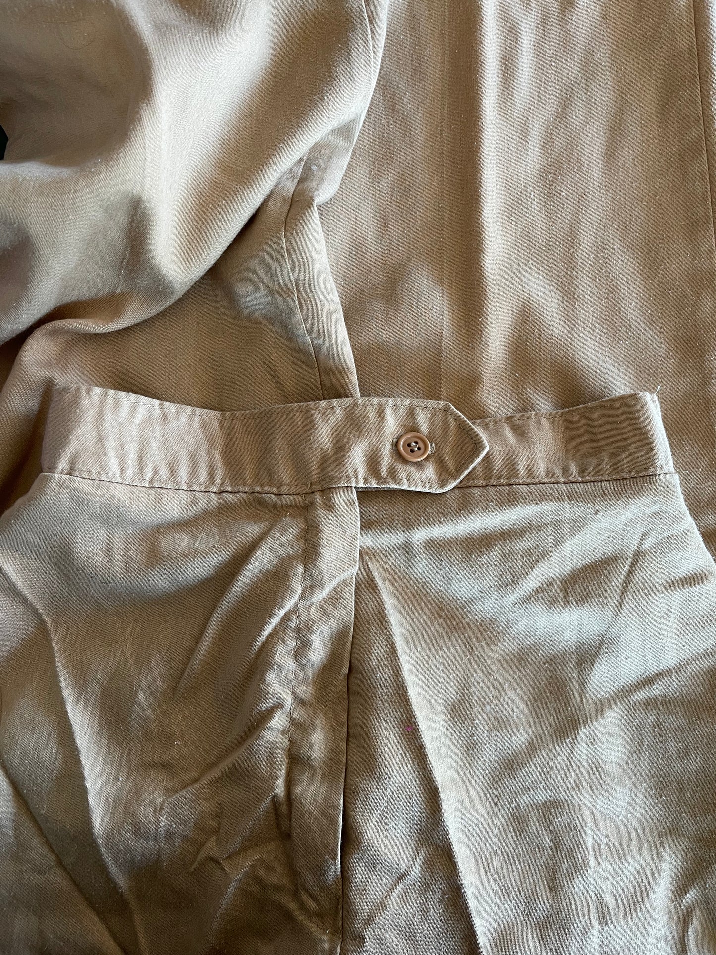 Tan Sears Side Button Trousers