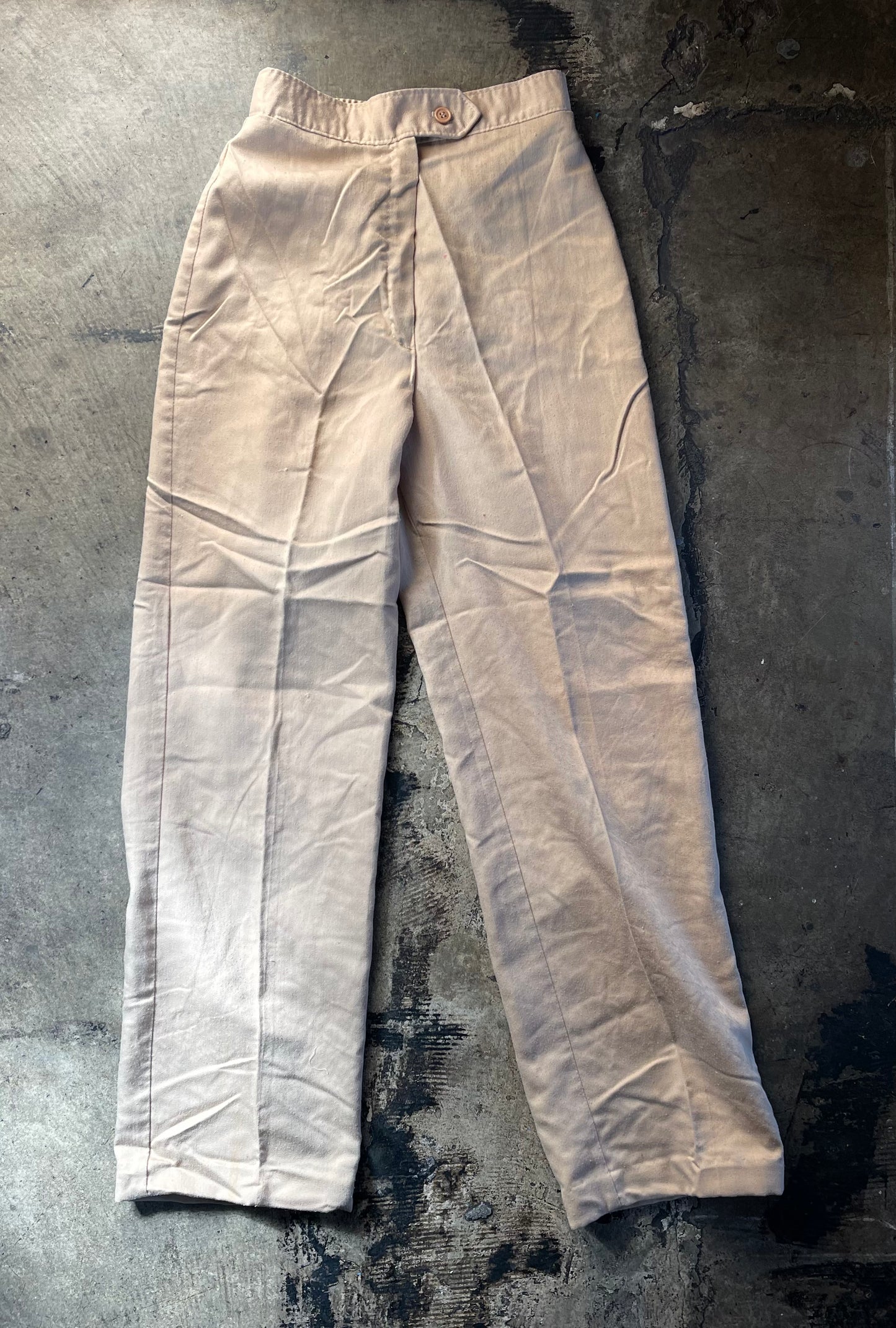 Tan Sears Side Button Trousers