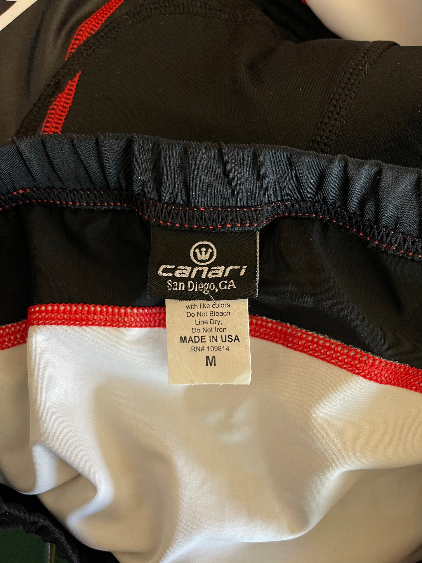 Red White Black Cycling Shorts