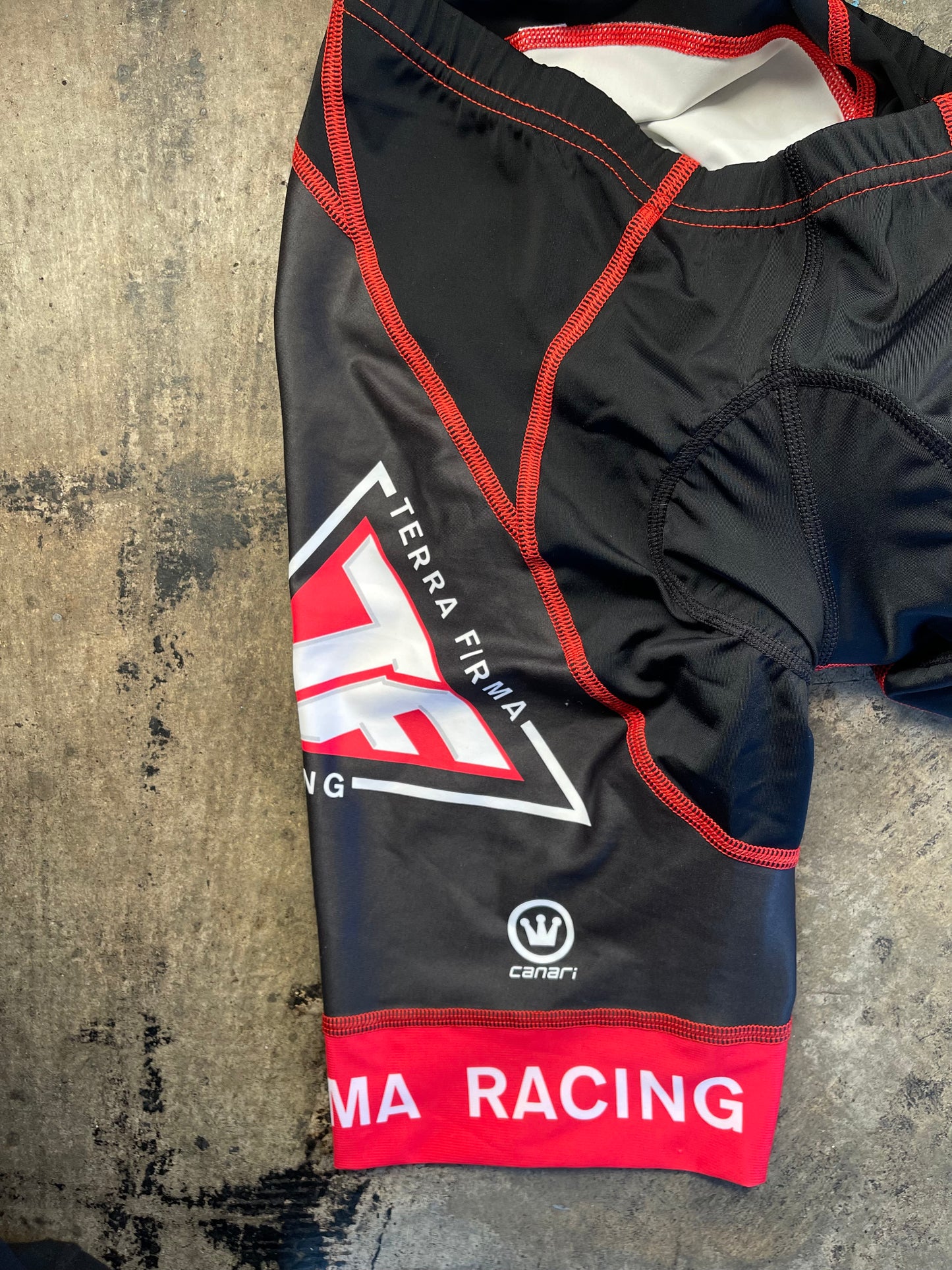 Red White Black Cycling Shorts
