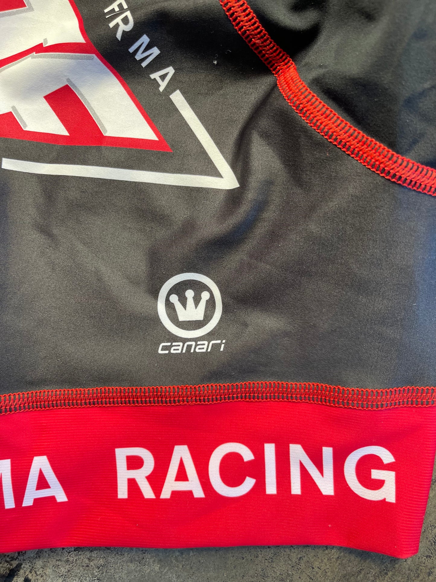 Red White Black Cycling Shorts