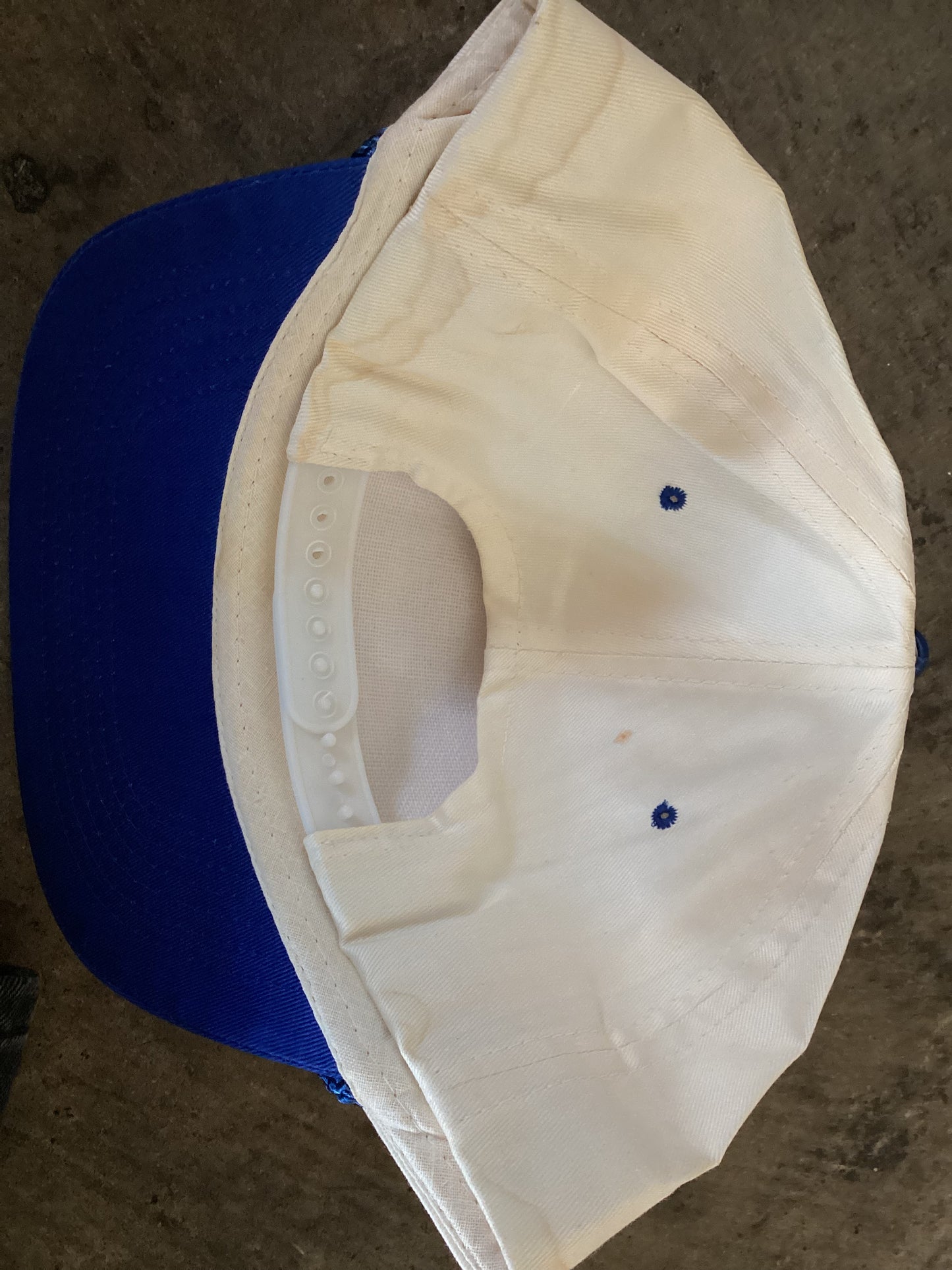 Blue + White City of Sanger Electric Hat