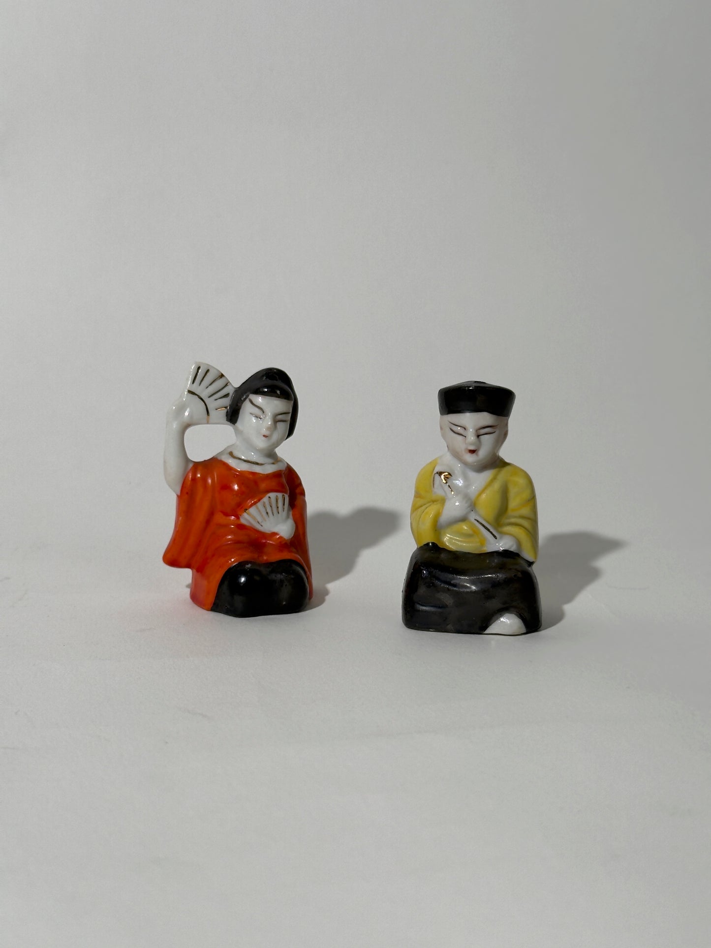 Asian Ceramic Salt + Pepper Shakers
