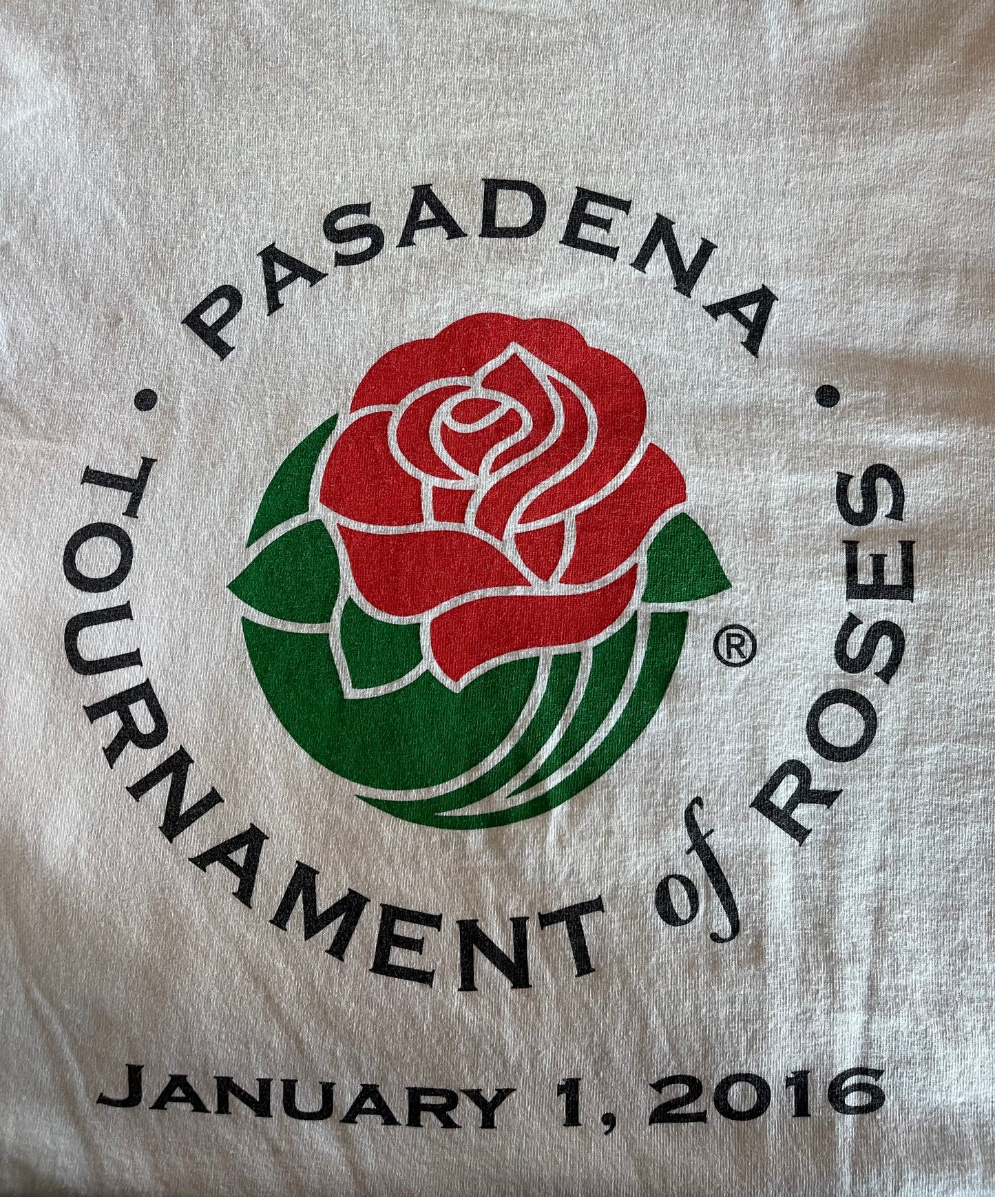 White Long Sleeve Pasadena Tournament of Roses Tee