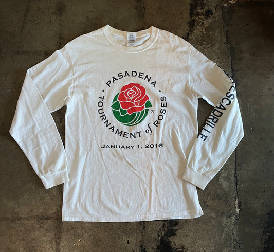 White Long Sleeve Pasadena Tournament of Roses Tee