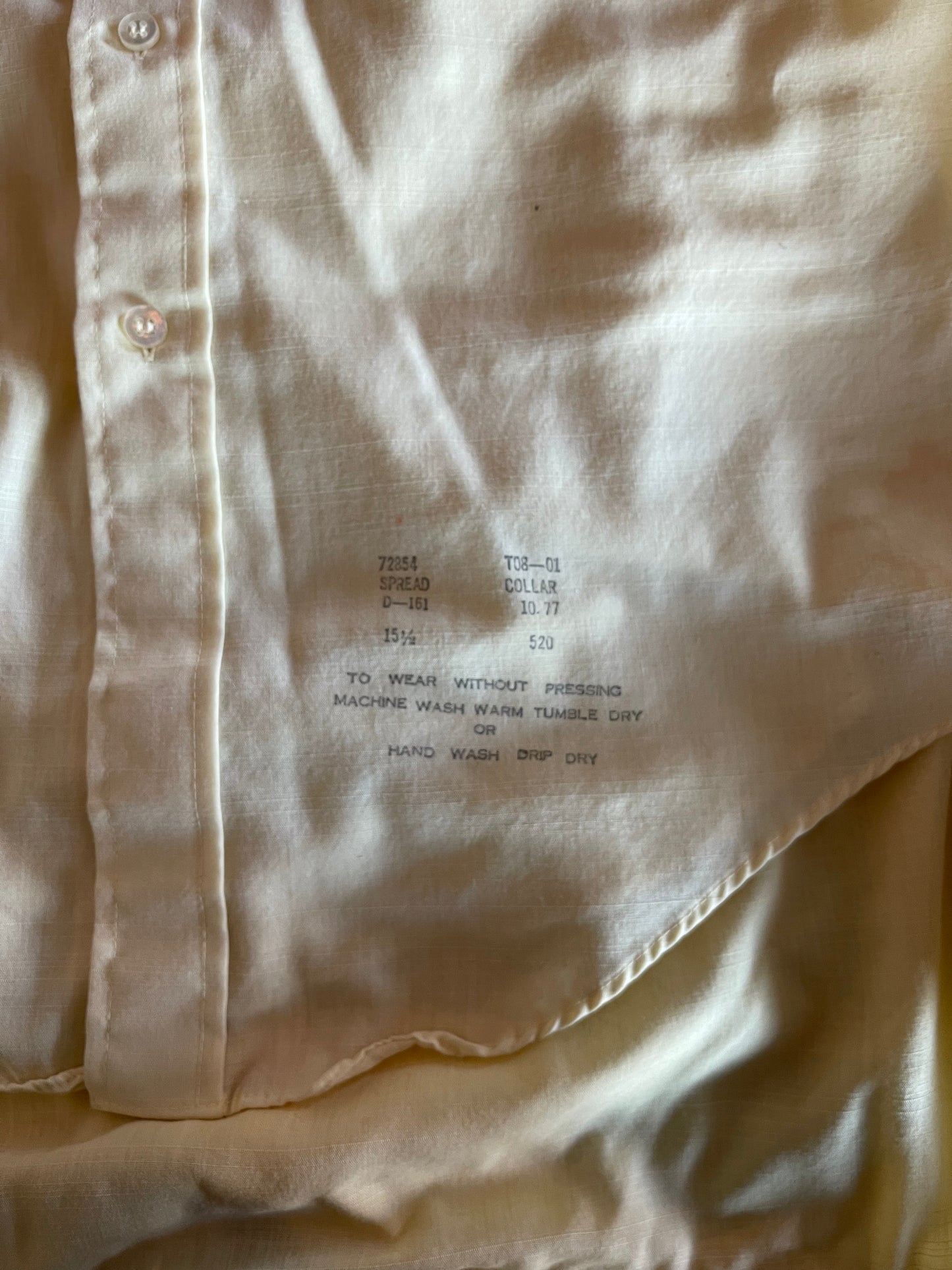Pale Yellow Short Sleeve Button Up