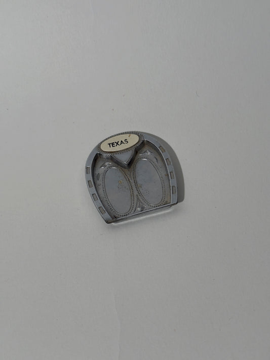 Silver Texas Souvenir Penny Holder