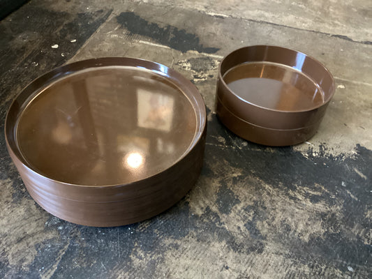 Dallas Ware Brown Plastic Dish Set
