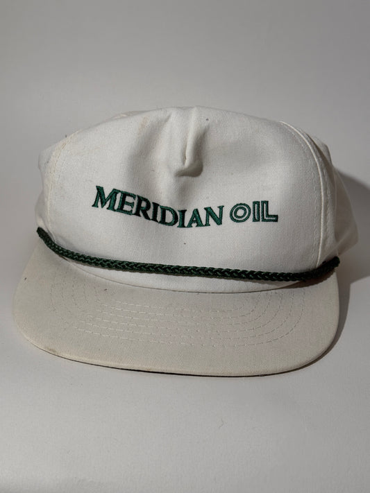 White Meridian Oil Rope Brim Hat