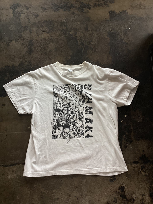 White Uzumaki Graphic Tee