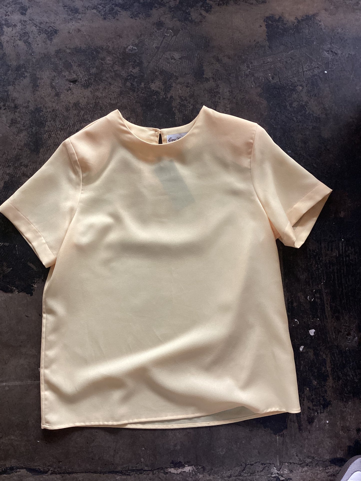 Pale Yellow Boxy Blouse