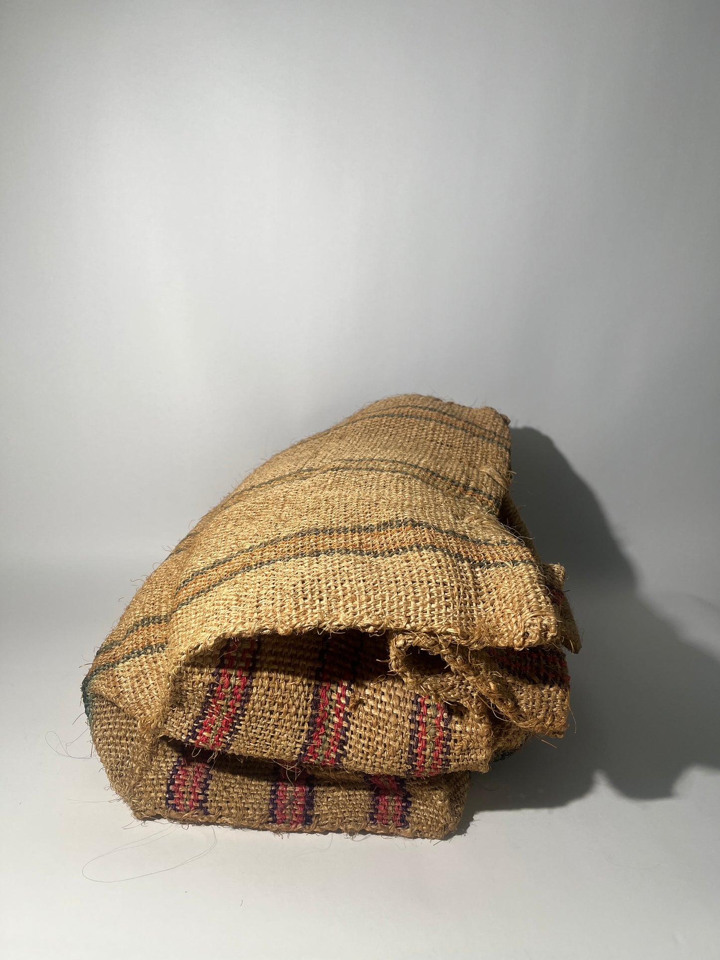 Large Striped Straw Tote