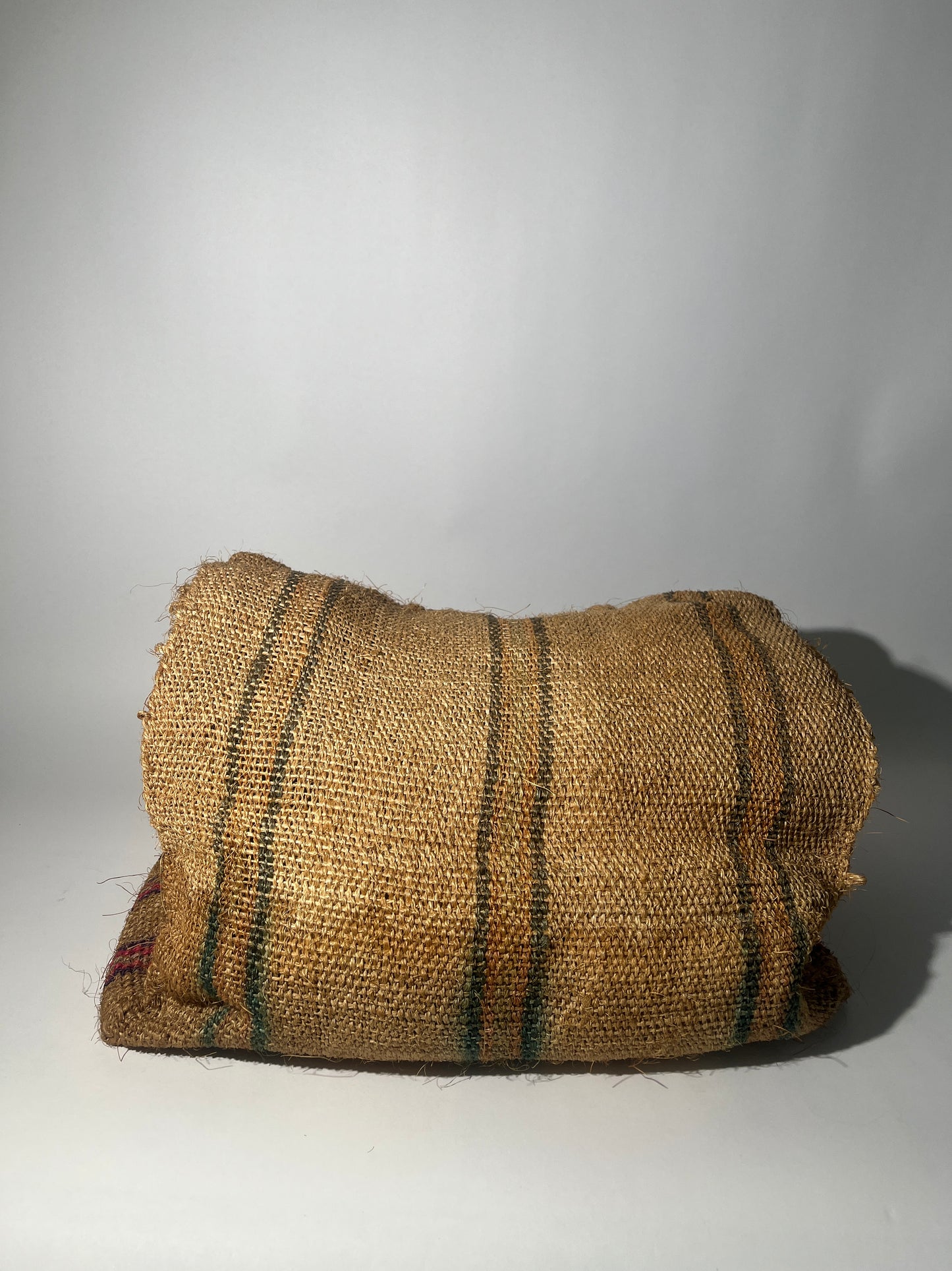 Large Striped Straw Tote