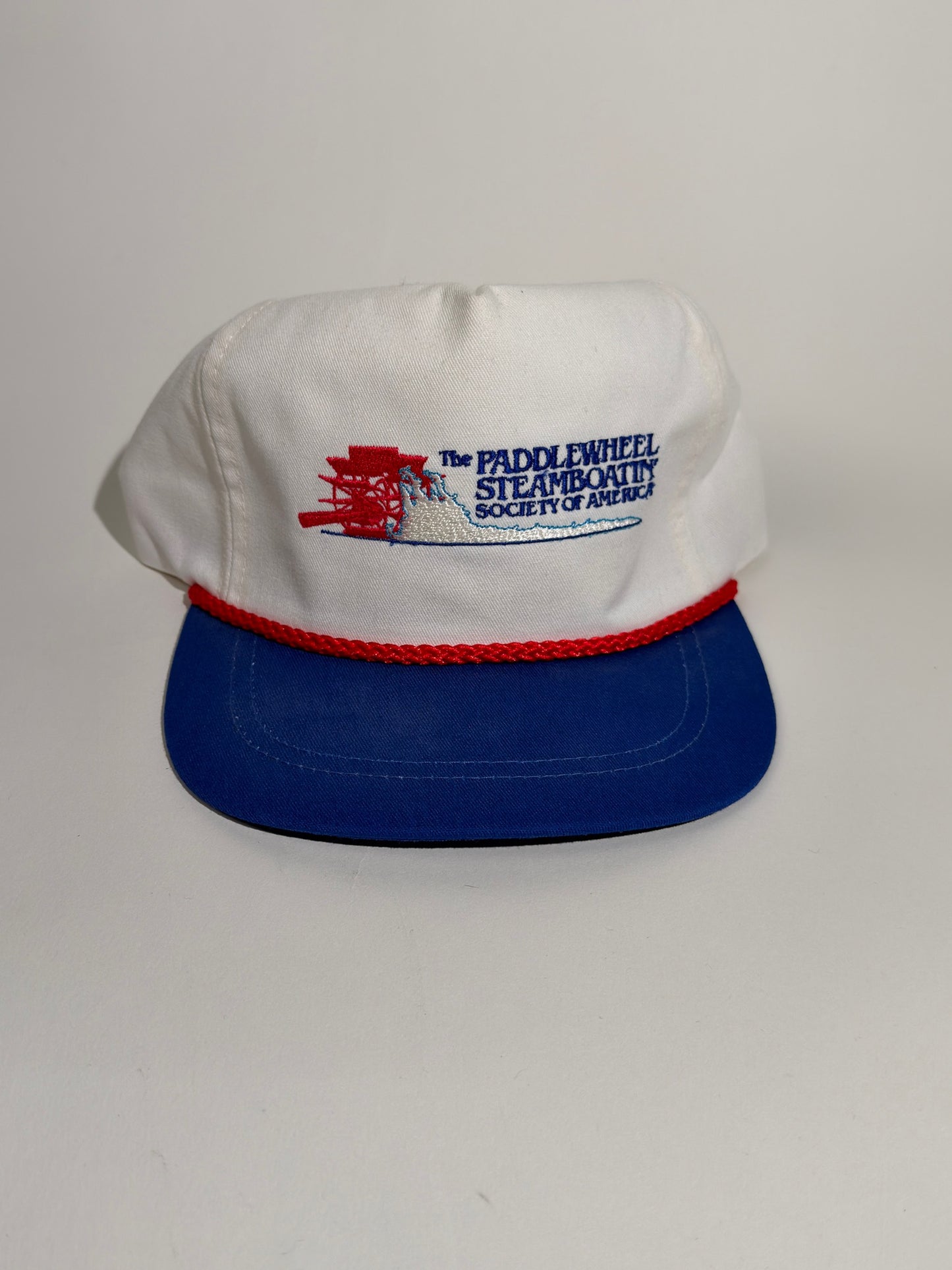 Red White Blue Paddlewheel Steamboatin' Rope Brim Hat