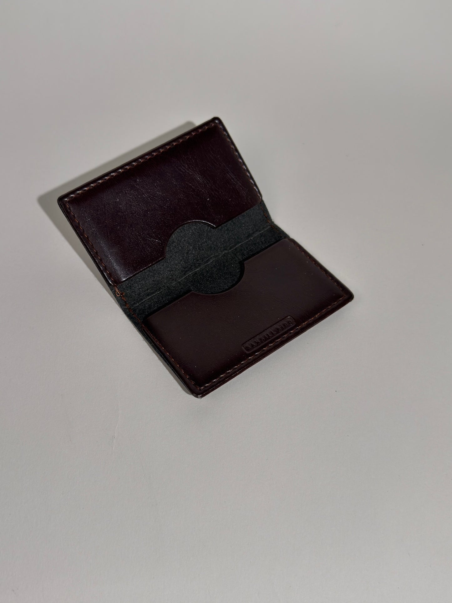Dark Brown Leather Card Holder