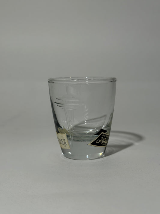 Etched Seattle Space Needle Shot Glass