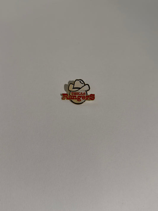 Texas Rangers Cowboy Half Baseball Pin