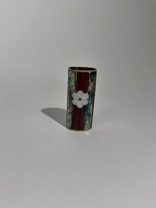 Wood + Mother of Pearl Lighter Holder