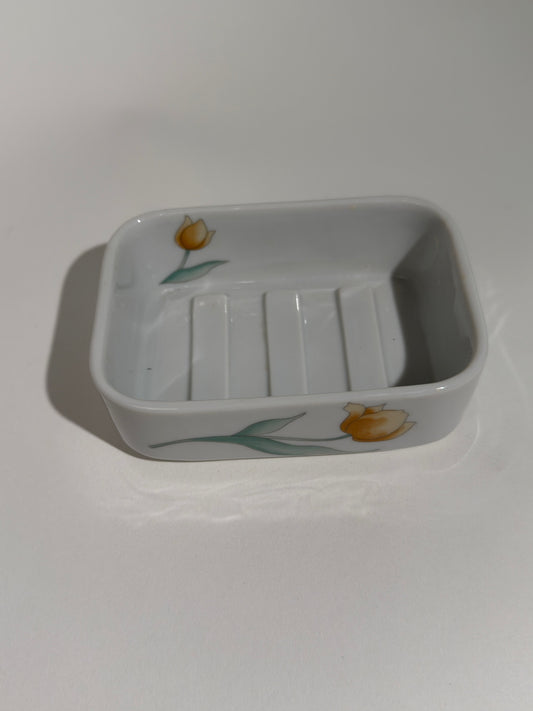 Ceramic Tulip Soap Dish