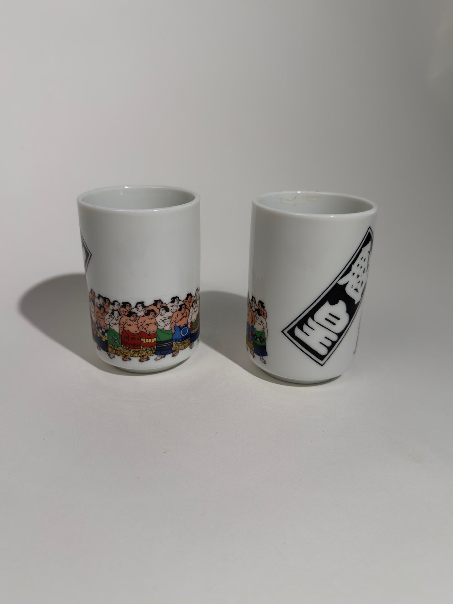 Ceramic Japanese Sumo Cups