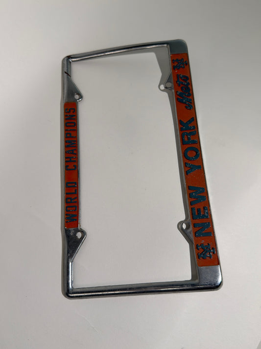 New York Mets Metal License Plate Frame