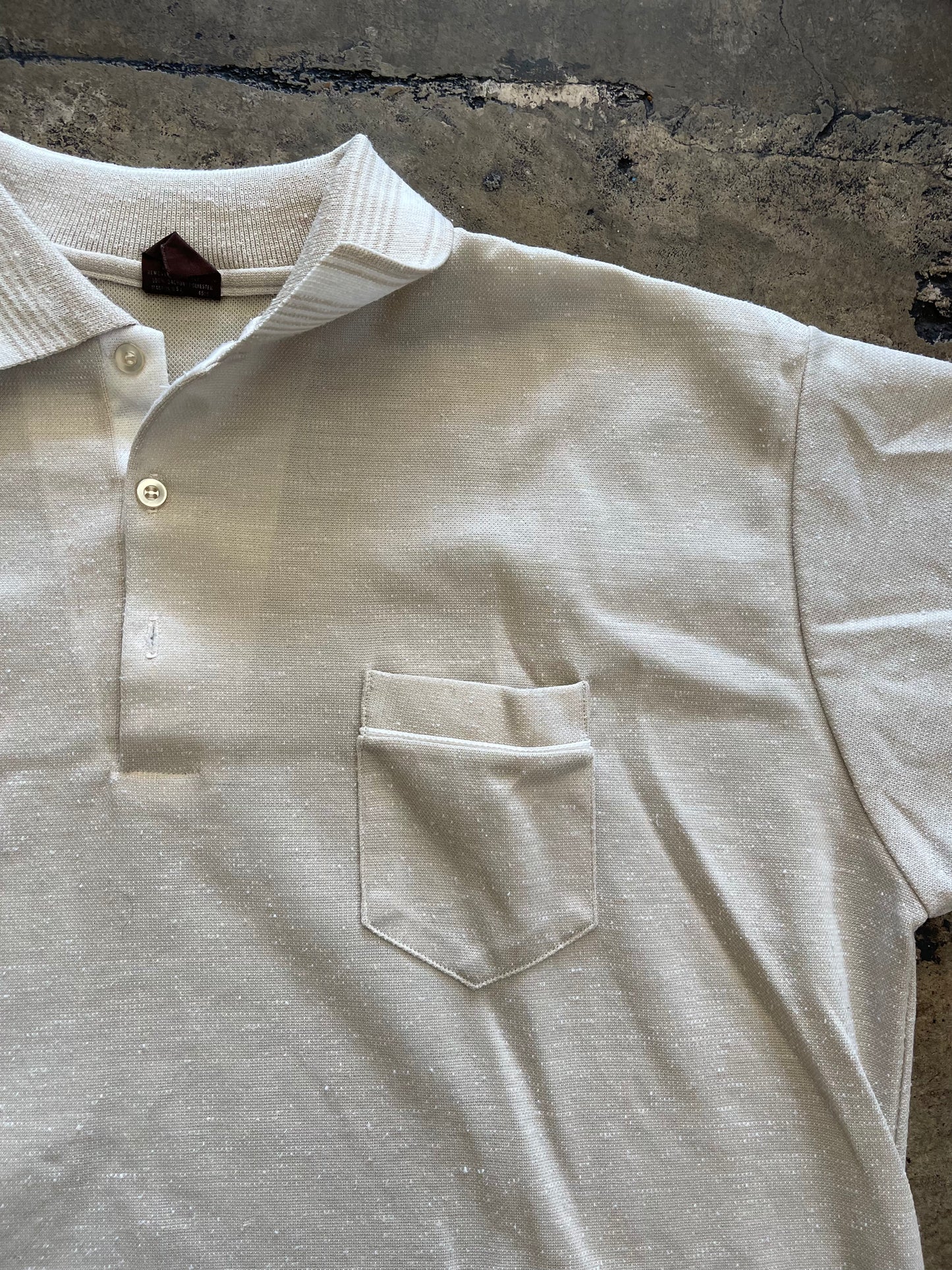Cream Pocket Polo