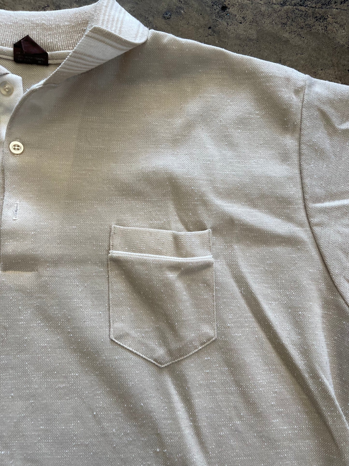Cream Pocket Polo
