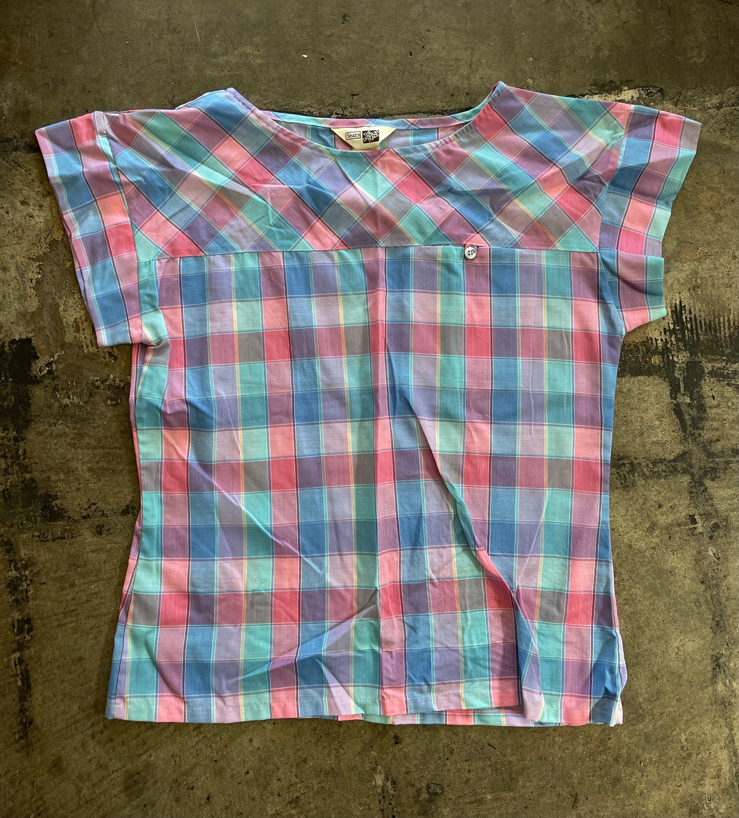 Pastel Plaid Blouse