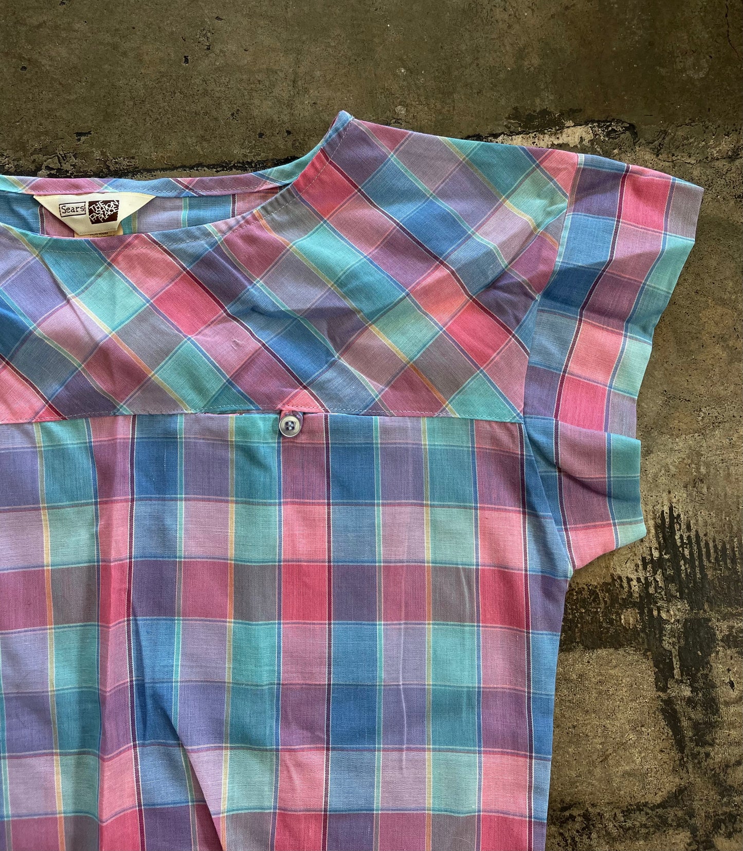 Pastel Plaid Blouse