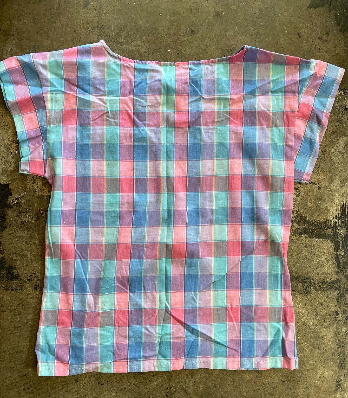 Pastel Plaid Blouse