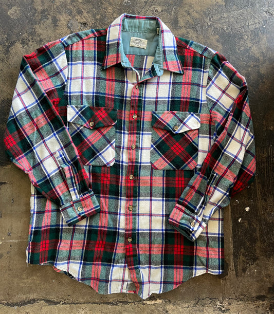 Bright Flannel Button Up