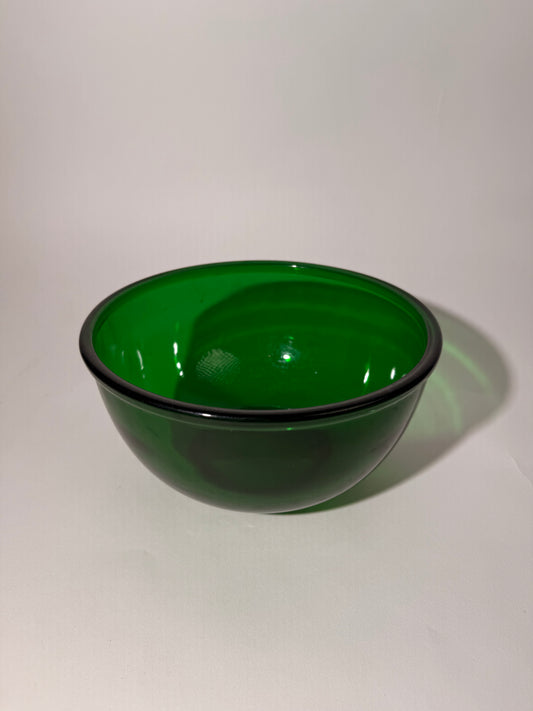 Large Green Glass Bowl
