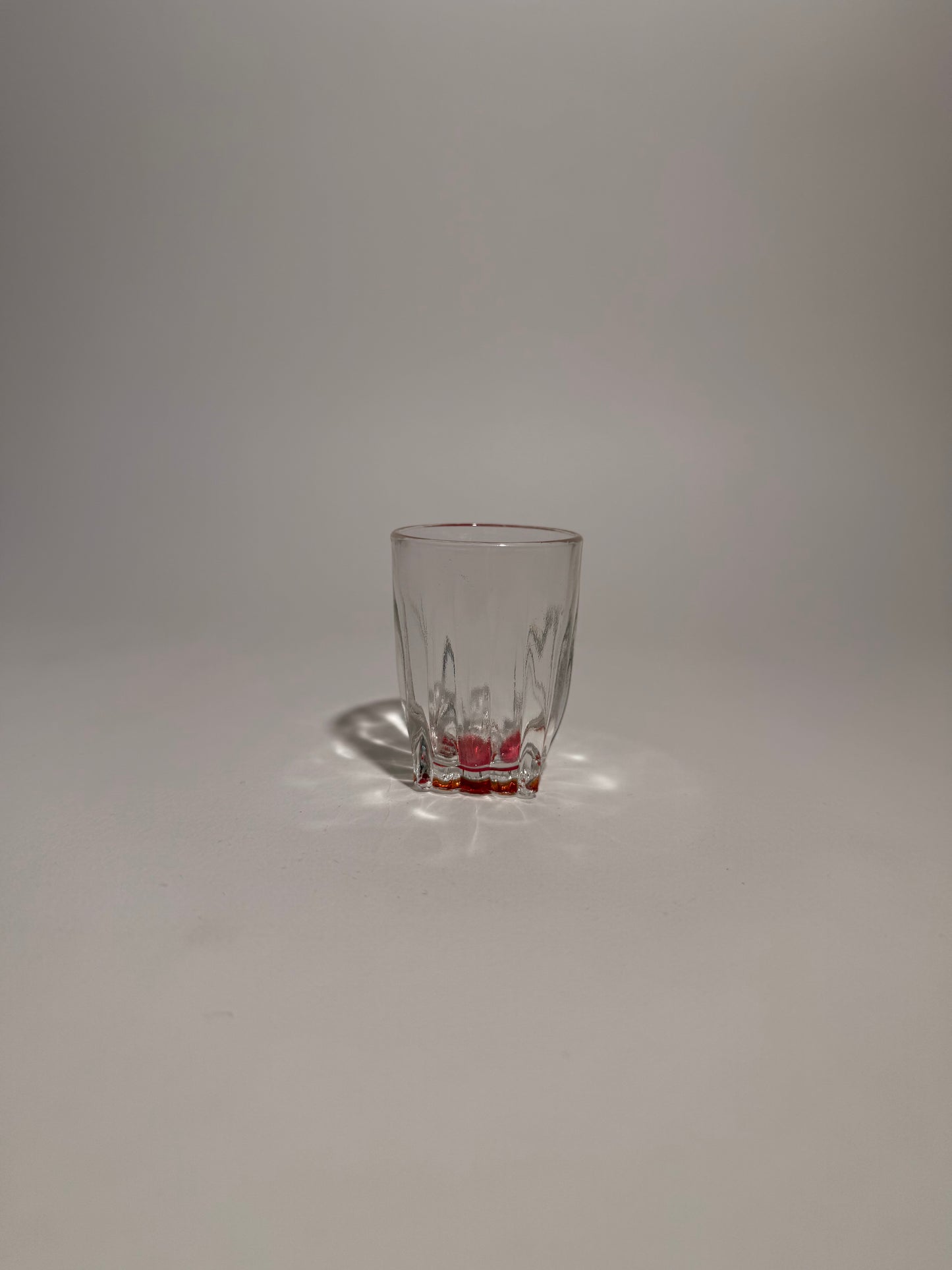 Federal Glass Co. Red Bottom Shot Glass