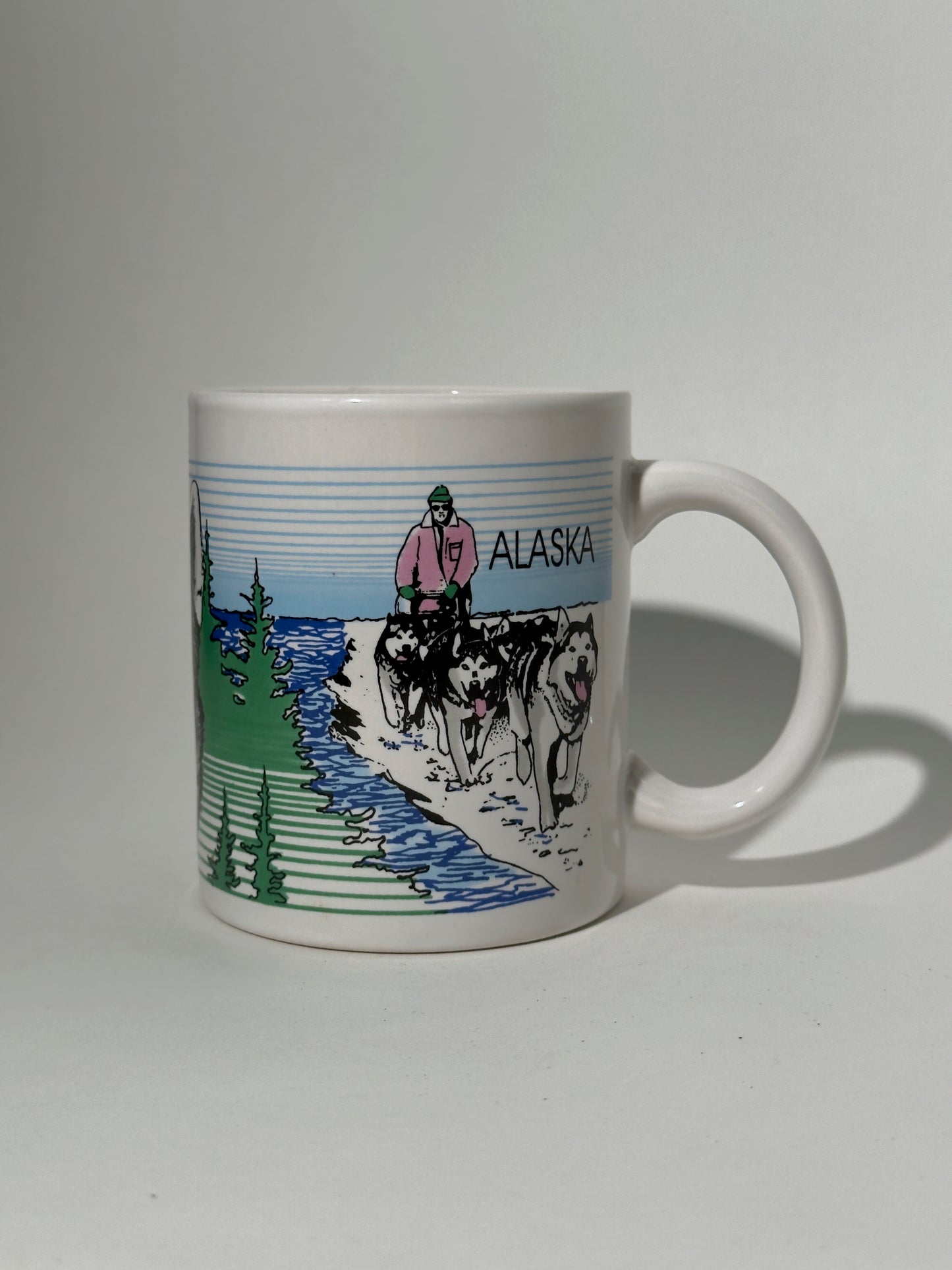 Ceramic Alaska Dog Sled Mug