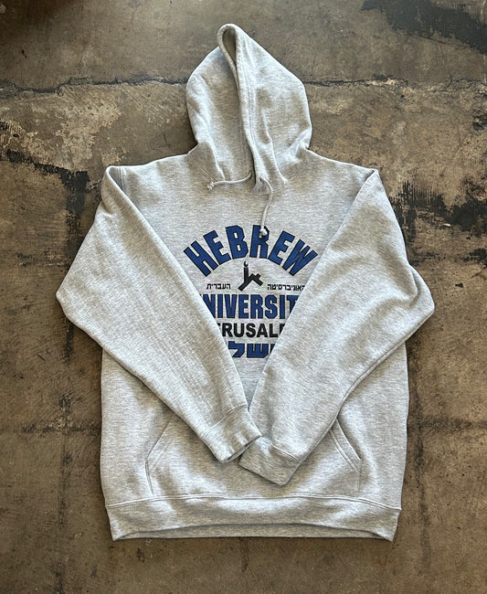 Gray Hebrew University Hoodie