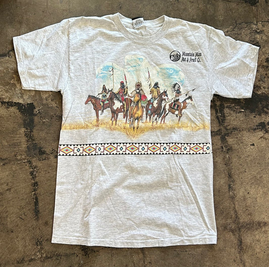 Gray Native Mountain Man Nut + Fruit Co. Tee