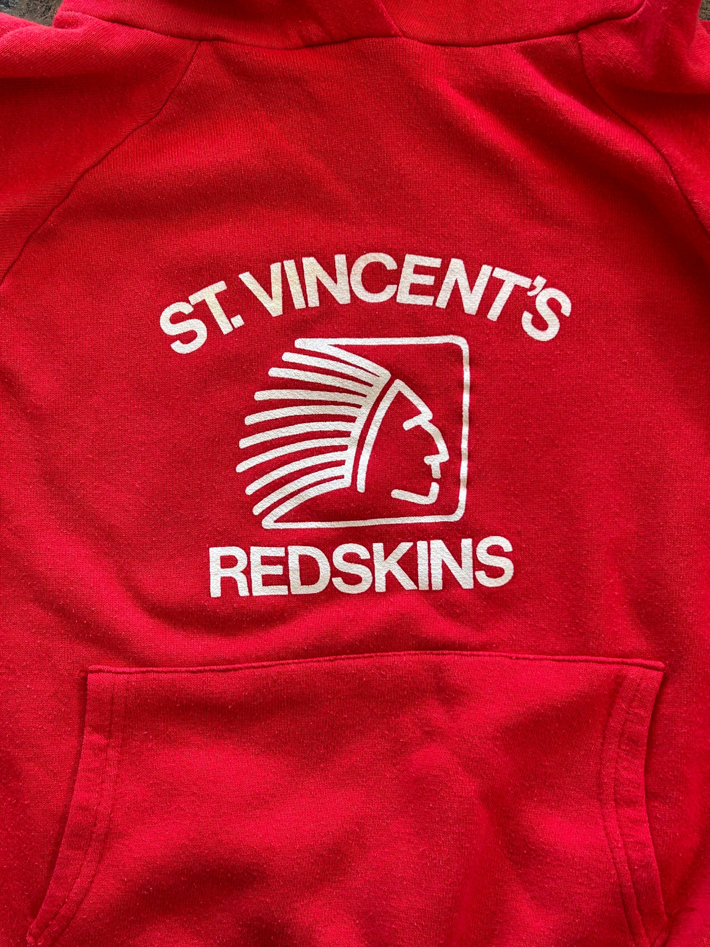 Red St. Vincents Redskins Hoodie