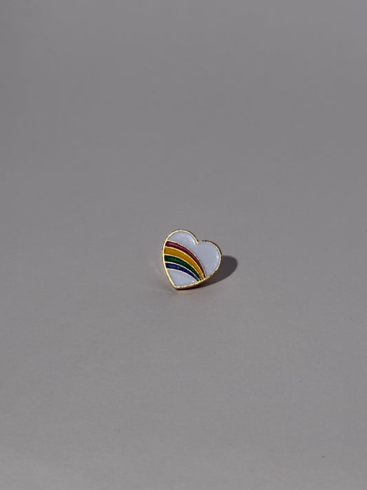 Rainbow Heart Pin