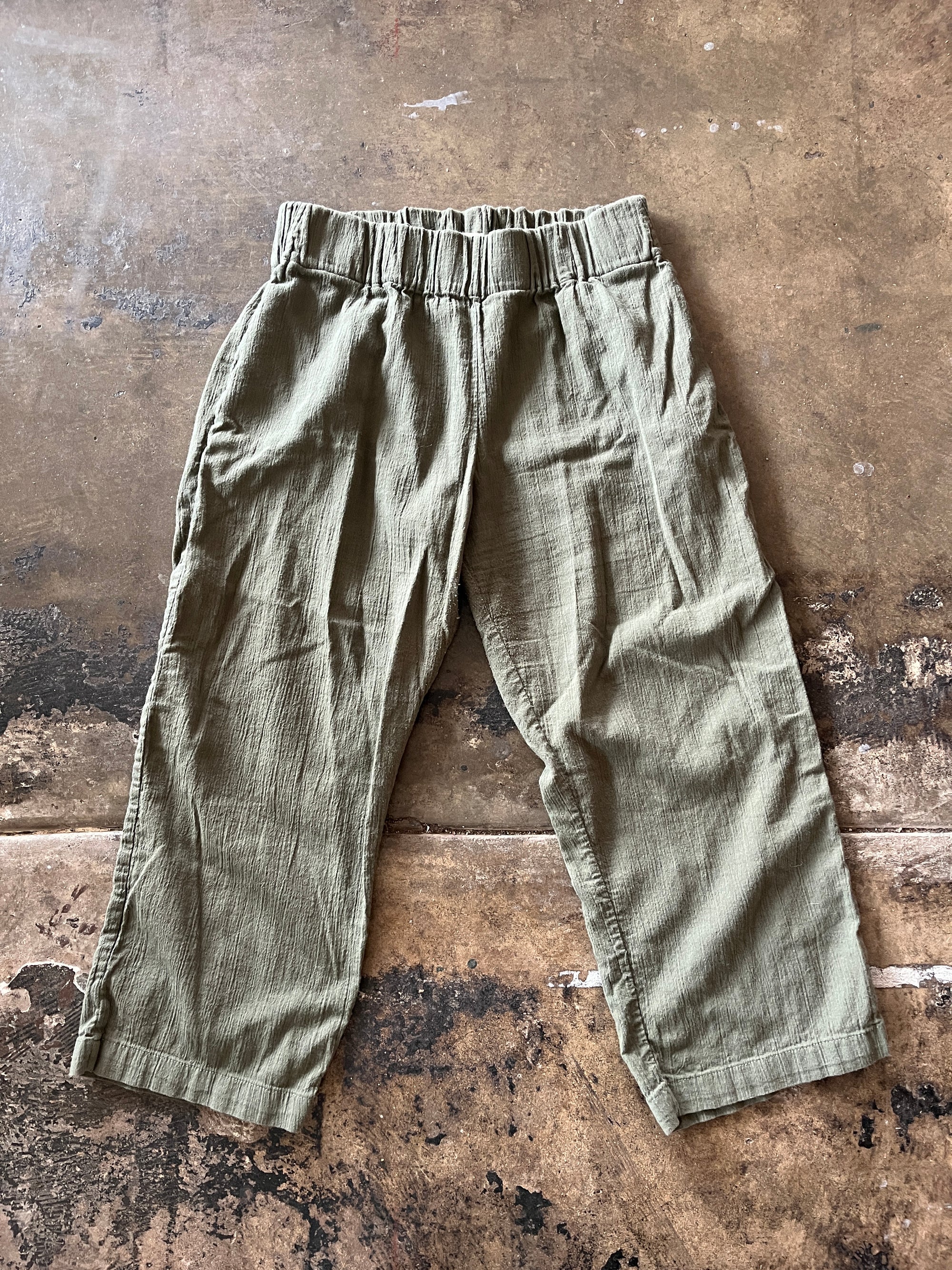Odd Bird Green Linen Pant Set