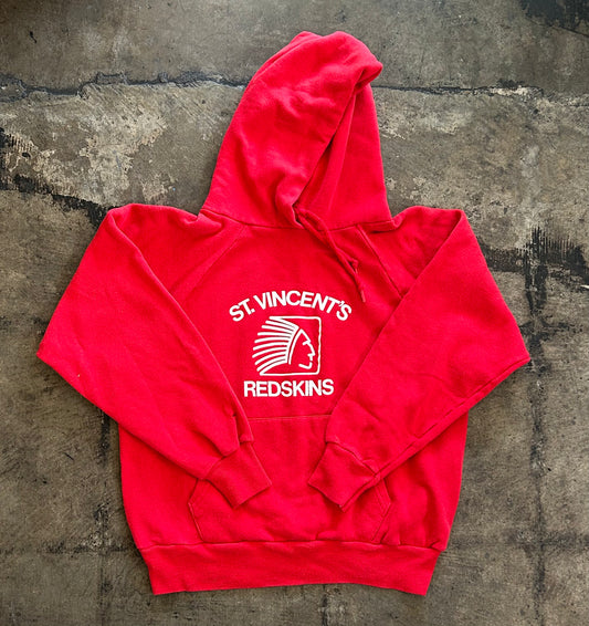 Red St. Vincents Redskins Hoodie