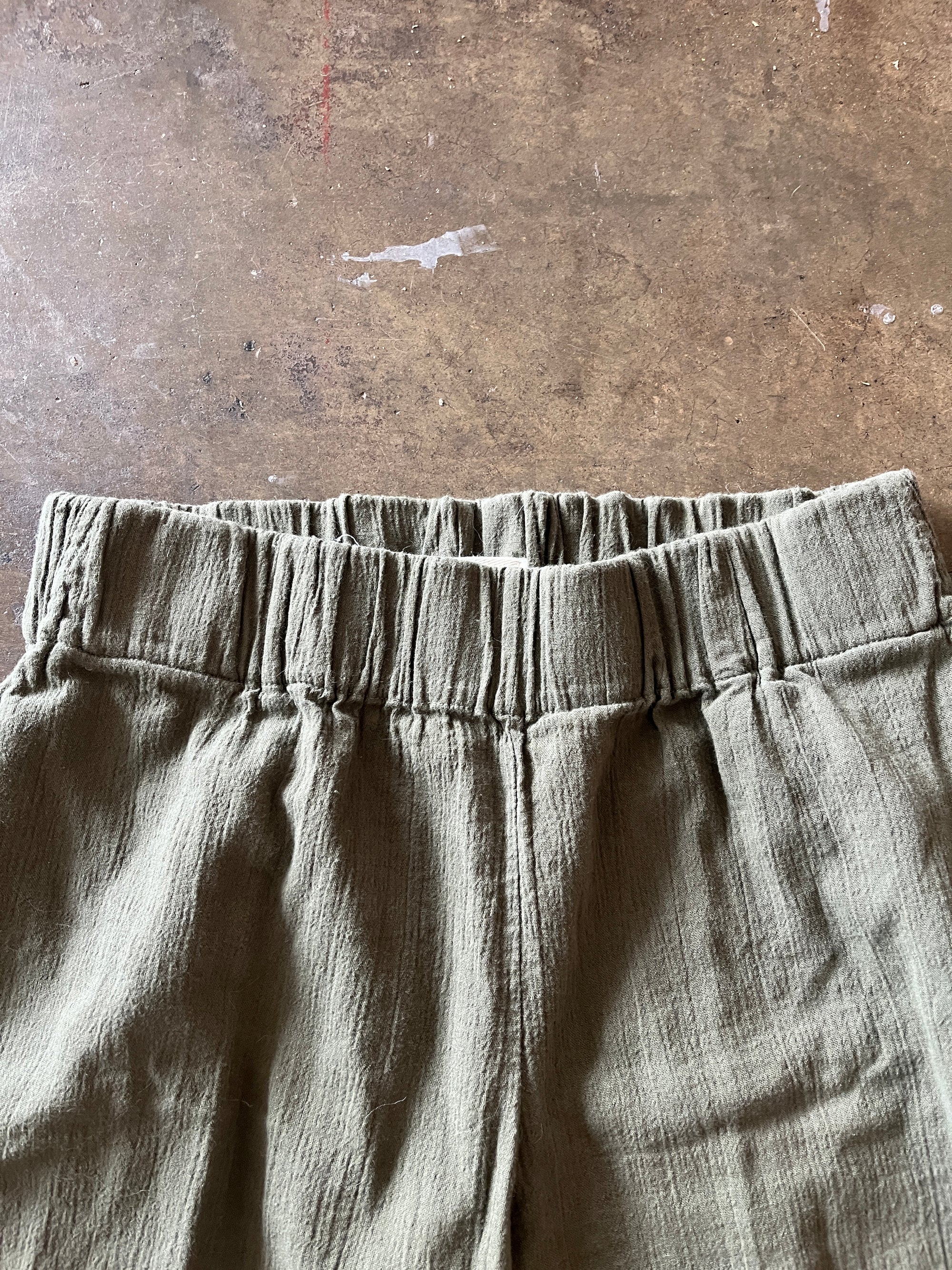 Odd Bird Green Linen Pant Set