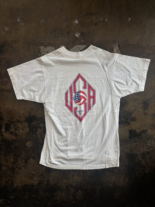 White US Volleyball Team Tee