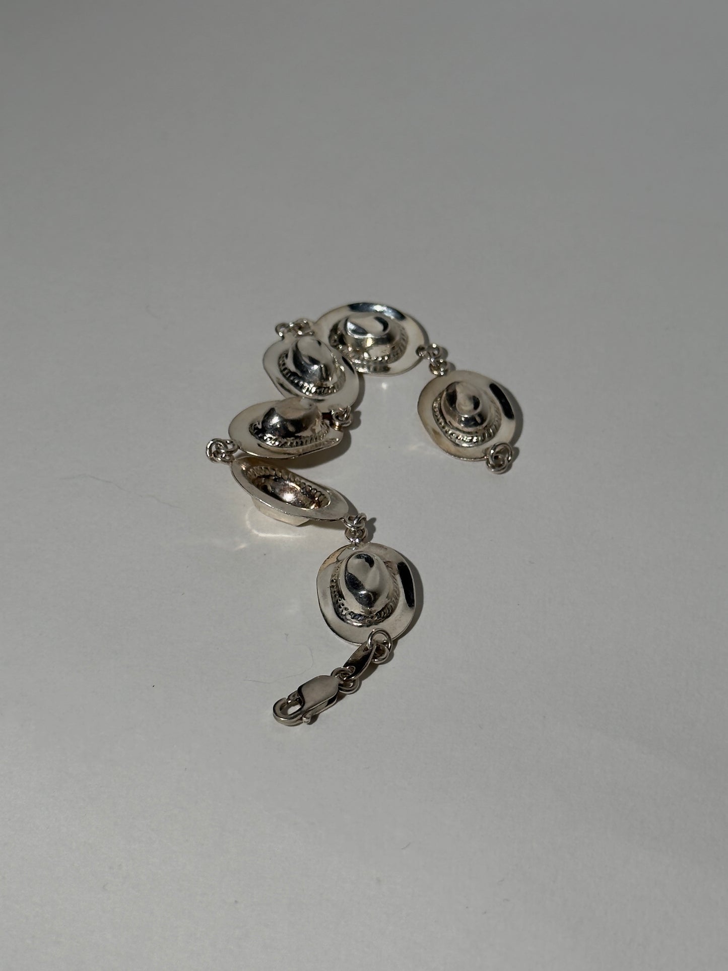 Sterling Silver Cowboy Hat Bracelet