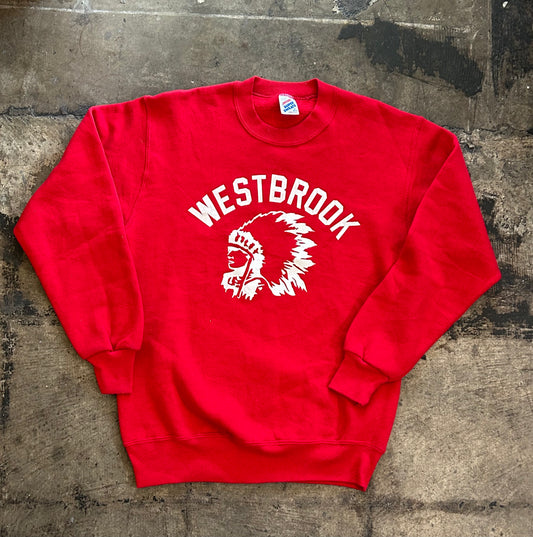 Red Westbrook Native Crewneck Sweater