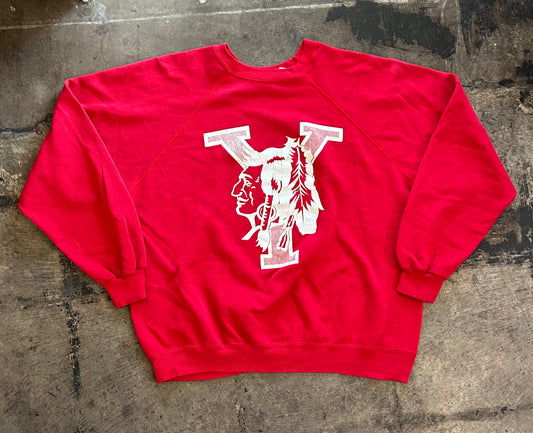 Red Running Native Crewneck Sweater