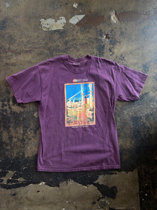 Purple Dallas Expo Park Tee Artfest 2002 Tee