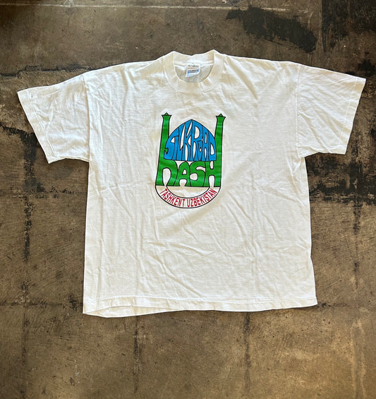 White Silk Road Hash Graphic Tee