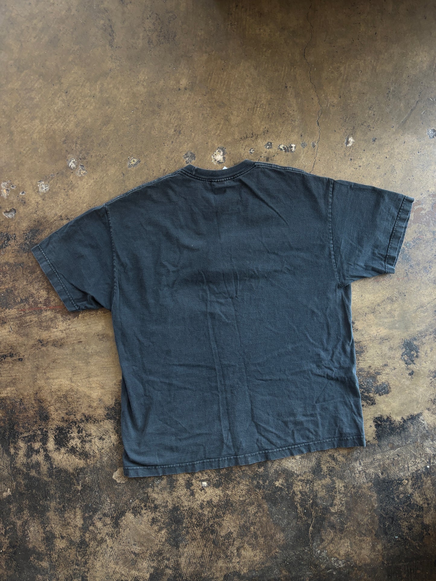 Black Embroidered Alaska Totem Boxy Tee