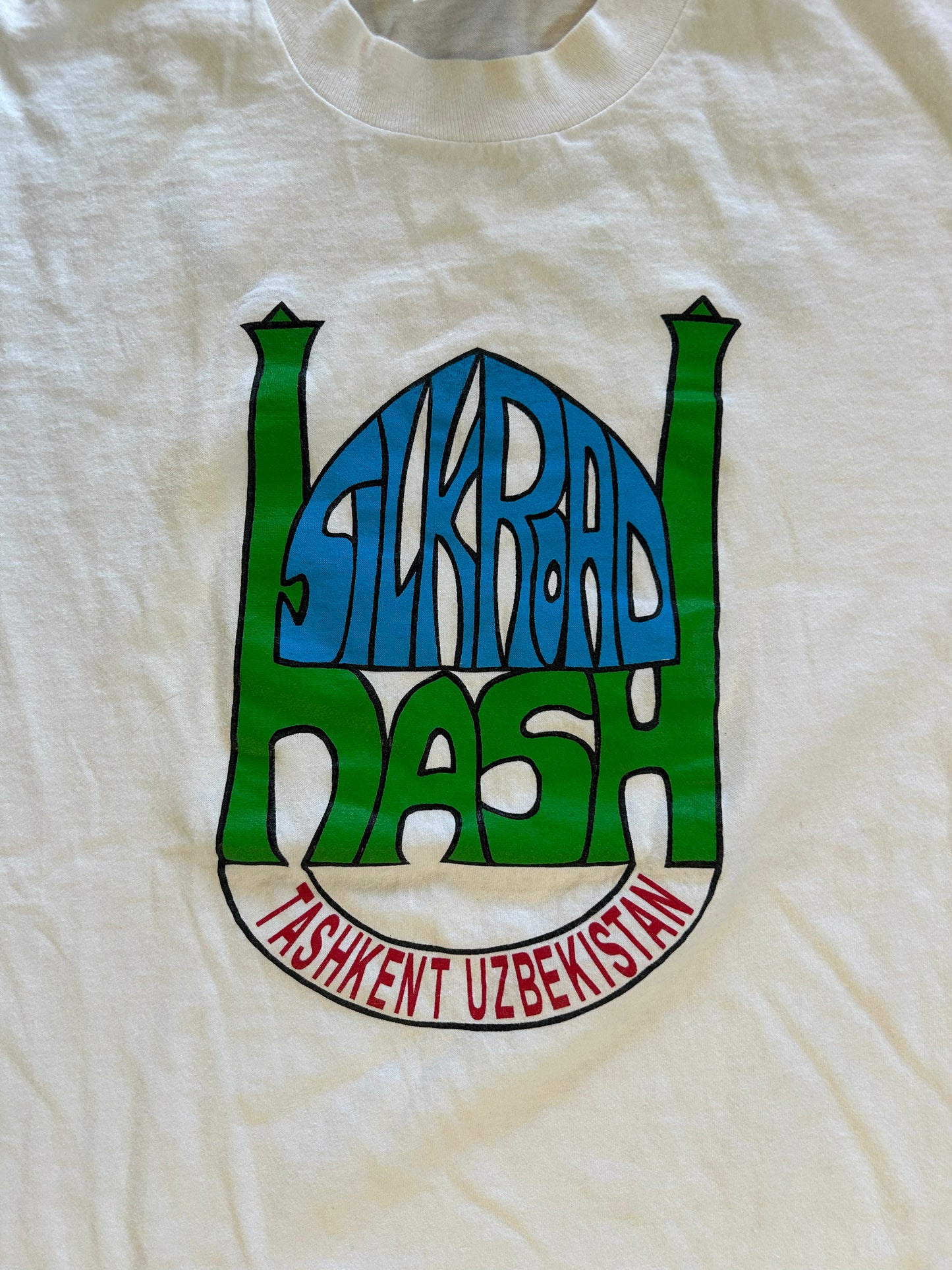 White Silk Road Hash Graphic Tee