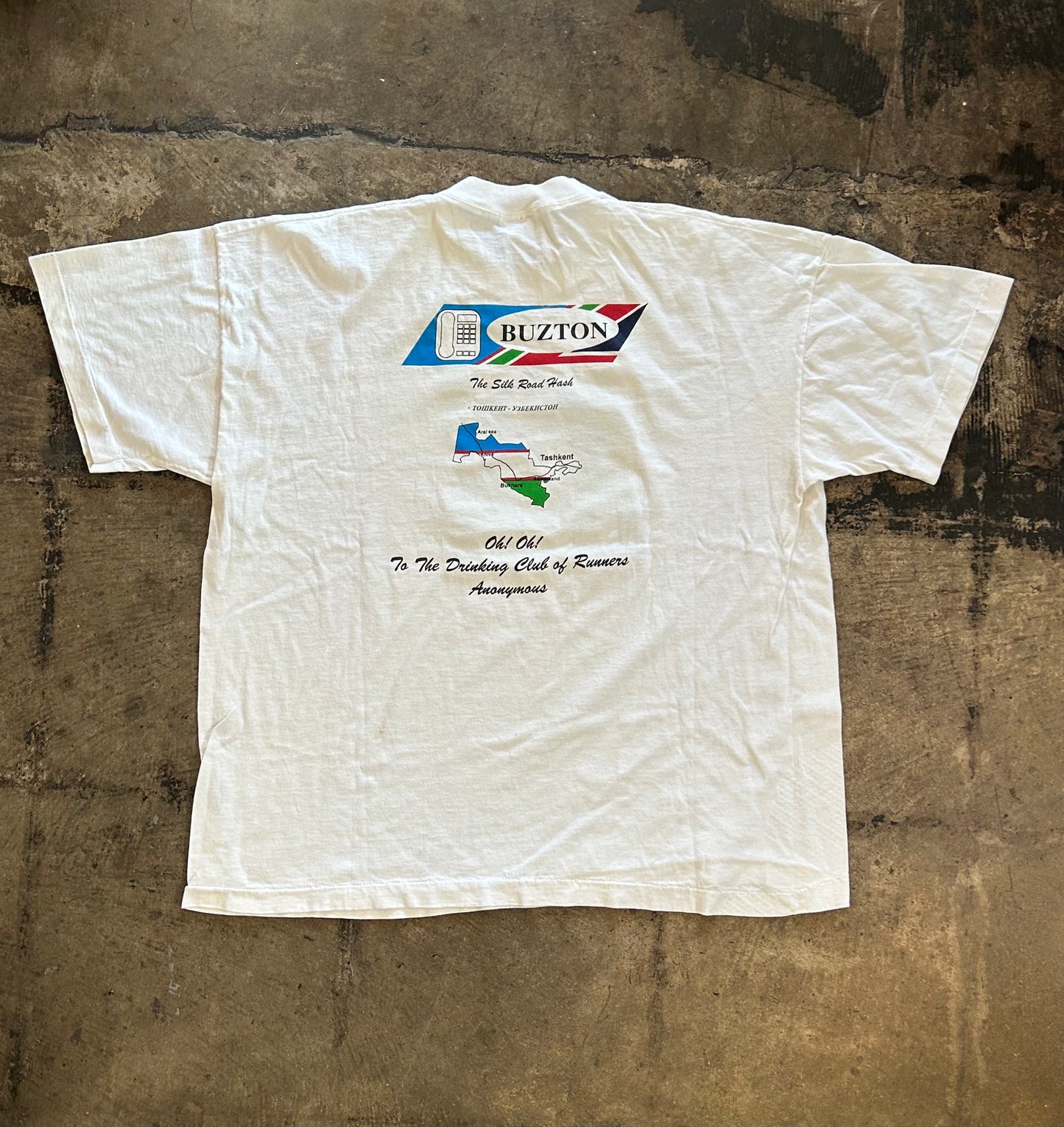 White Silk Road Hash Graphic Tee